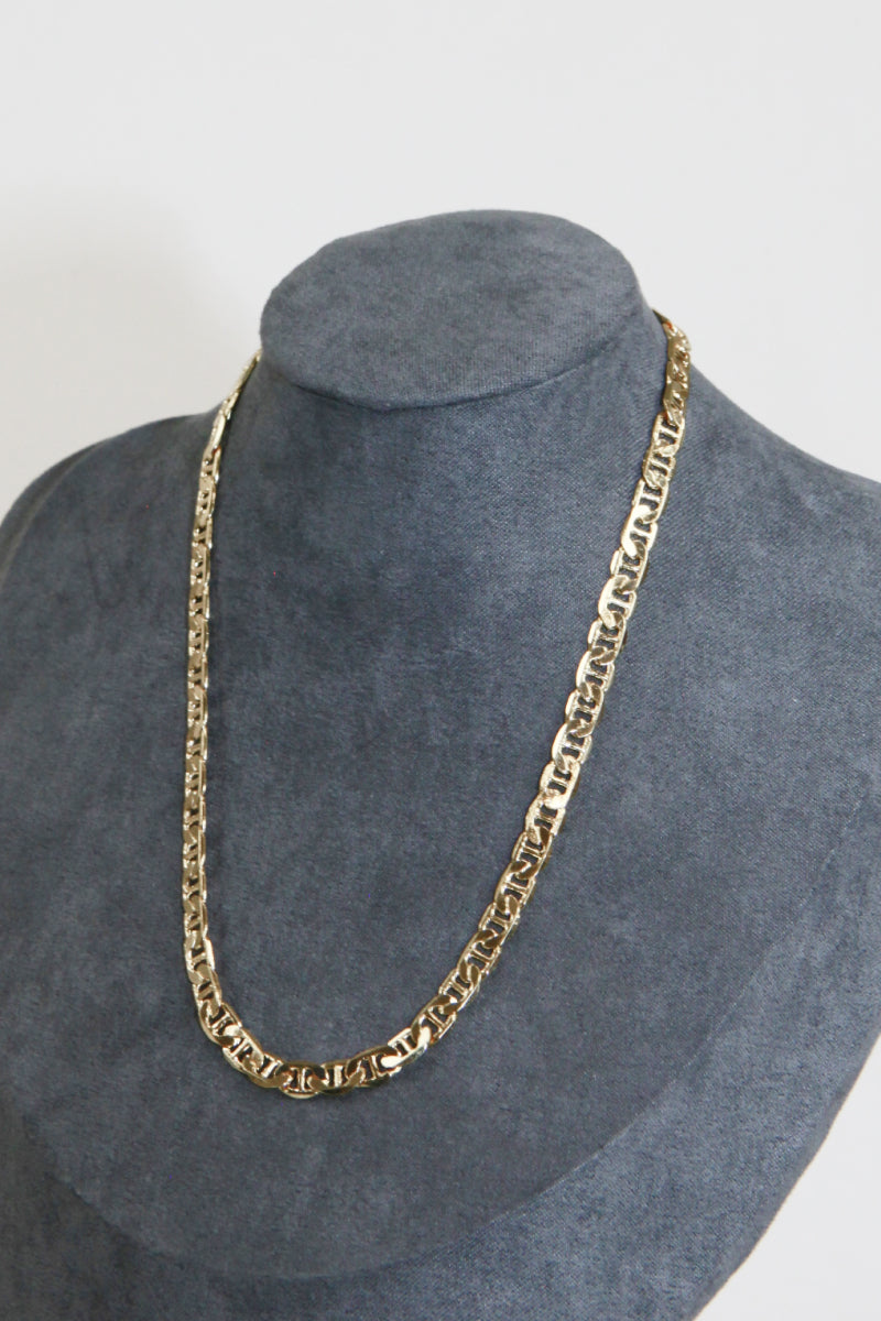 Gold Chain Geometric Inlay Necklace - LXM Fashion 