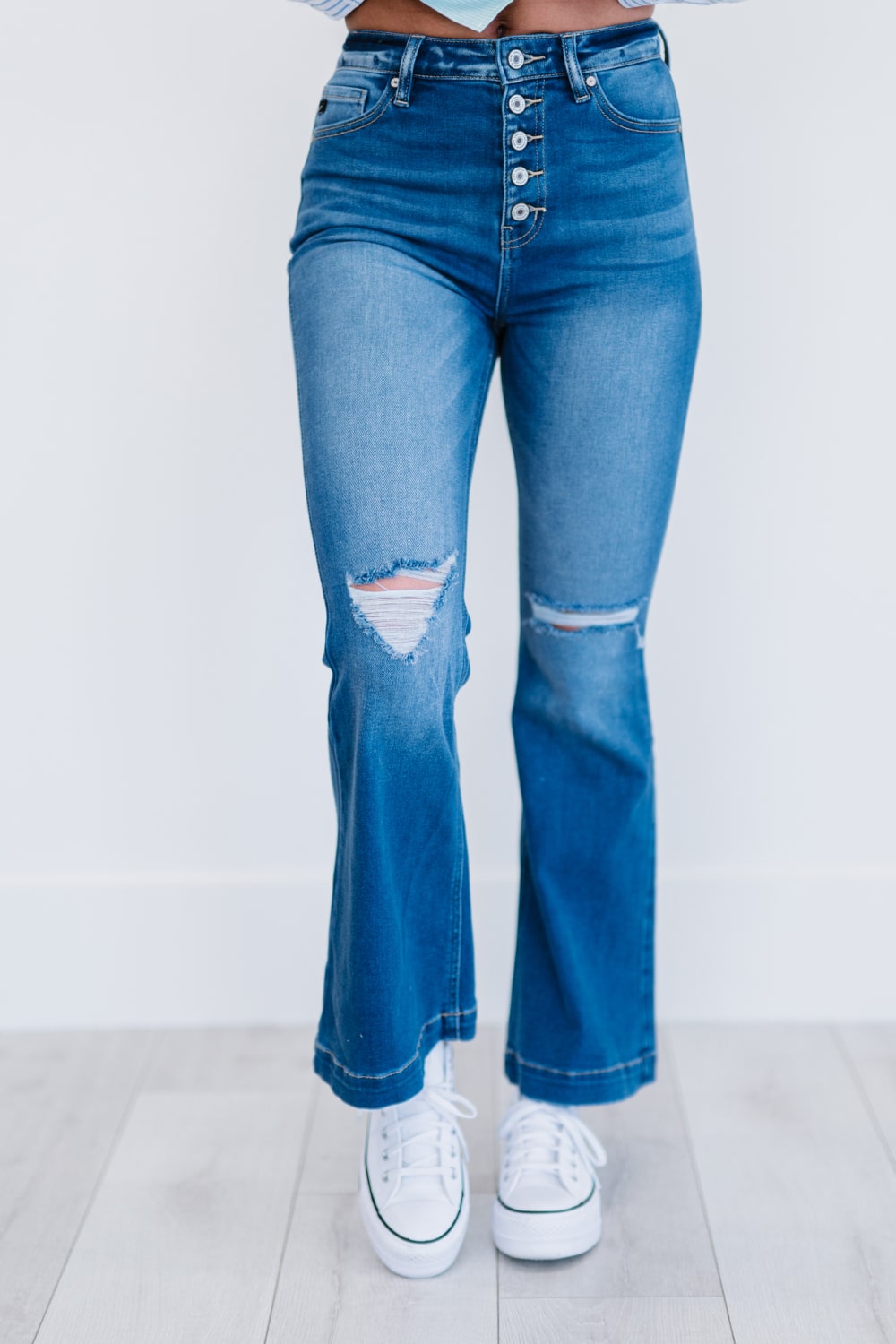 Kancan Denim Skies Flare Jeans - LXM Fashion 