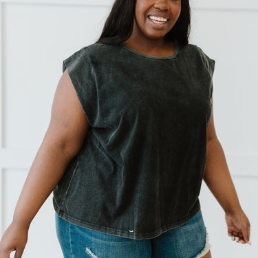 Sew In Love Heat Wave Full Size Run Acid Wash Tank Top - LXM Fashion 