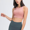 Cut Out High Neck Sports Bra - LXM Fashion 