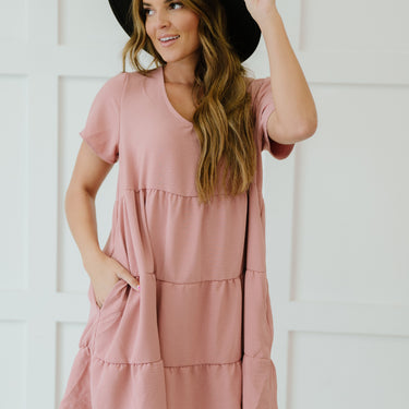 Cotton Bleu Light Breeze Full Size Run Airflow Tiered Dress - LXM Fashion 