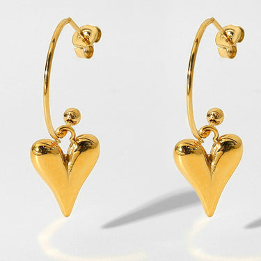 Heart Dangle Earrings - LXM Fashion 