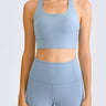 Cross Back Yoga Crop Top - LXM Fashion 