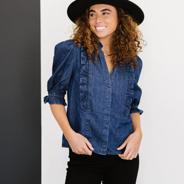 Sweet Generis Be True Denim Top - LXM Fashion 