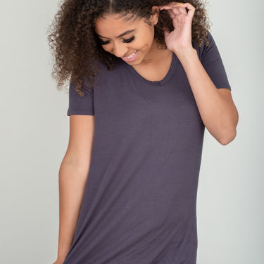Rae Mode Good Looks Full Size V-Neck Tee - LXM Fashion 