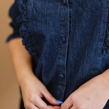 Sweet Generis Be True Denim Top - LXM Fashion 