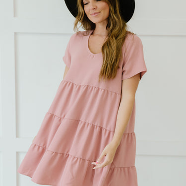 Cotton Bleu Light Breeze Full Size Run Airflow Tiered Dress - LXM Fashion 