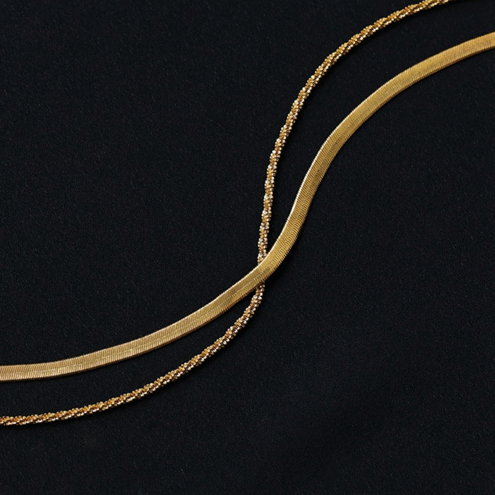 Finished Look Double-Layered Necklace - LXM Fashion 