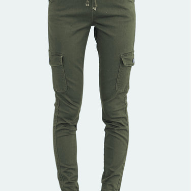 Fashion Collection Drawstring Ankle Pocket Jeans - LXM Fashion 