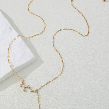 Aquarius Zodiac Necklace - LXM Fashion 