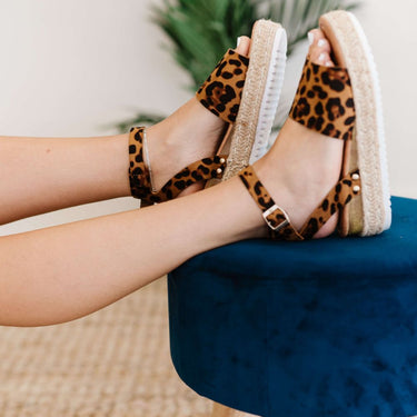 WeeBoo Every Step Espadrille Platform Sandal in Leopard - LXM Fashion 