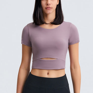 Cut Out Front Sports Tank Top - LXM Fashion 