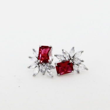 Zirconia Stone Floral Stud - LXM Fashion 