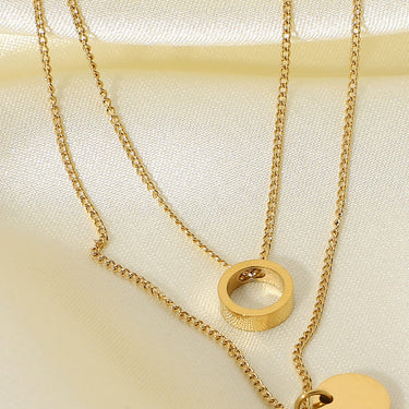 Circle Pendant Necklace Set - LXM Fashion 