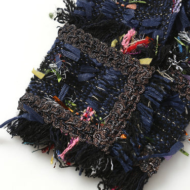 GAWQO Fringe Detail Cropped Jacket and Denim Vest Set - LXM Fashion 