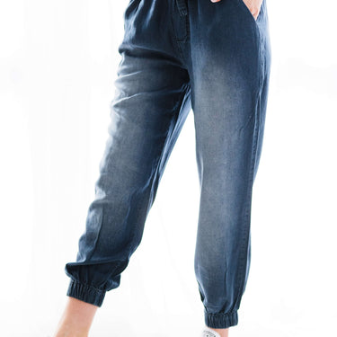 Zenana Me and You Chambray Joggers - LXM Fashion 
