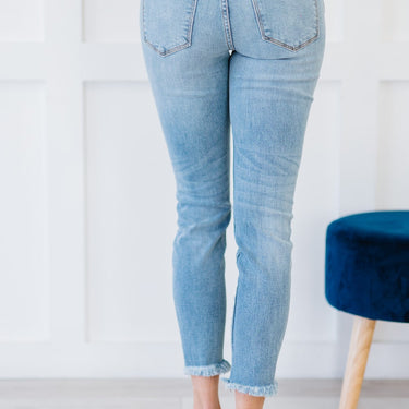 Kancan Here For Each Other Distressed Cropped Skinny Jeans - LXM Fashion 