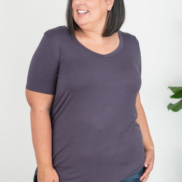 Rae Mode Good Looks Full Size V-Neck Tee - LXM Fashion 