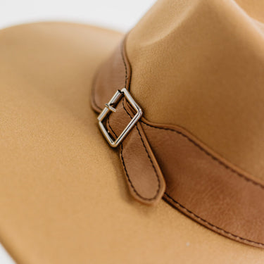 Justin Taylor On My Way Ranger Hat with PU Leather Belt - LXM Fashion 