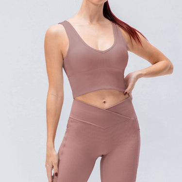 Reversible Ribbed Cropped Yoga Tank - LXM Fashion 