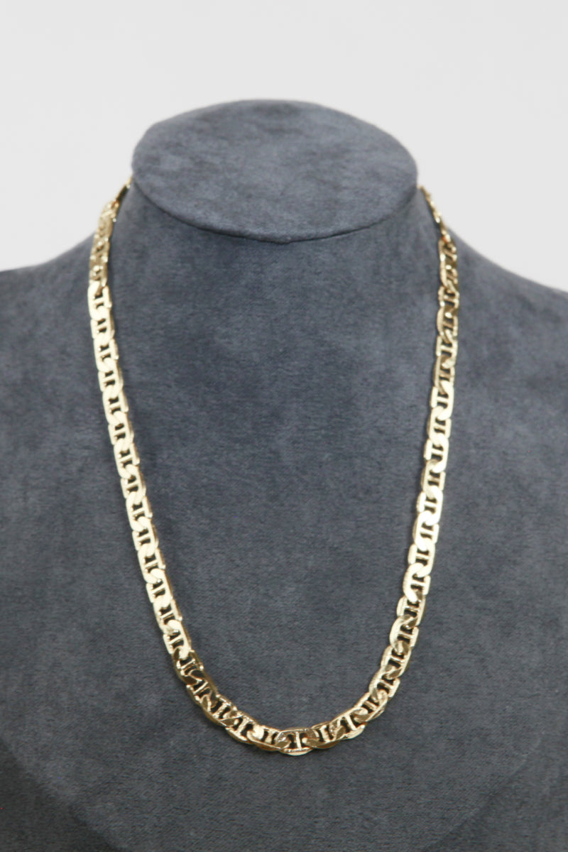 Gold Chain Geometric Inlay Necklace - LXM Fashion 