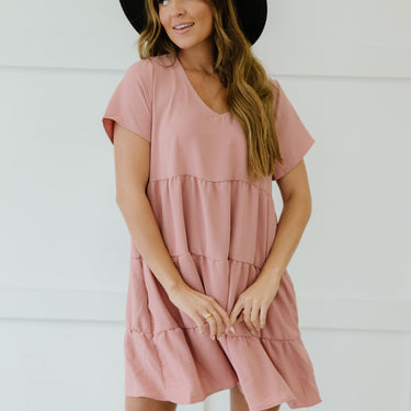 Cotton Bleu Light Breeze Full Size Run Airflow Tiered Dress - LXM Fashion 