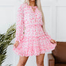 Skies Are Blue Spring Forward Floral Tiered Dress - LXM Fashion 