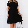 P & Rose Full Size Majestically Yours Eyelet Square Neck Dress - LXM Fashion 