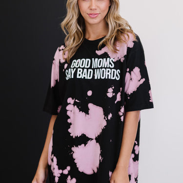 Organic Generation Good Moms Say Bad Words Graphic Tee - LXM Fashion 
