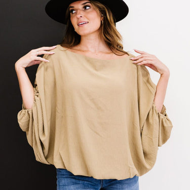 ODDI Blow Me AwayBalloon Sleeve Blouse - LXM Fashion 