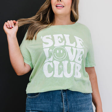 Sew In Love Self Love Club Full Size Graphic Tee - LXM Fashion 