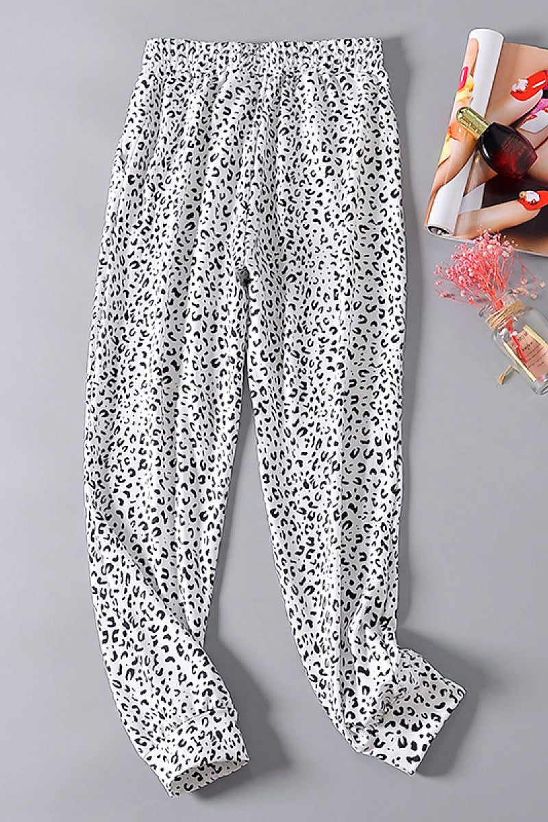 Fashion Collection Printed High-rise Pencil Pants - LXM Fashion 